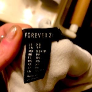 White mini dress forever 21